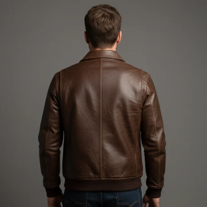 Leather Bomber Jacket