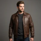 Maverick Leather Bomber Jacket
